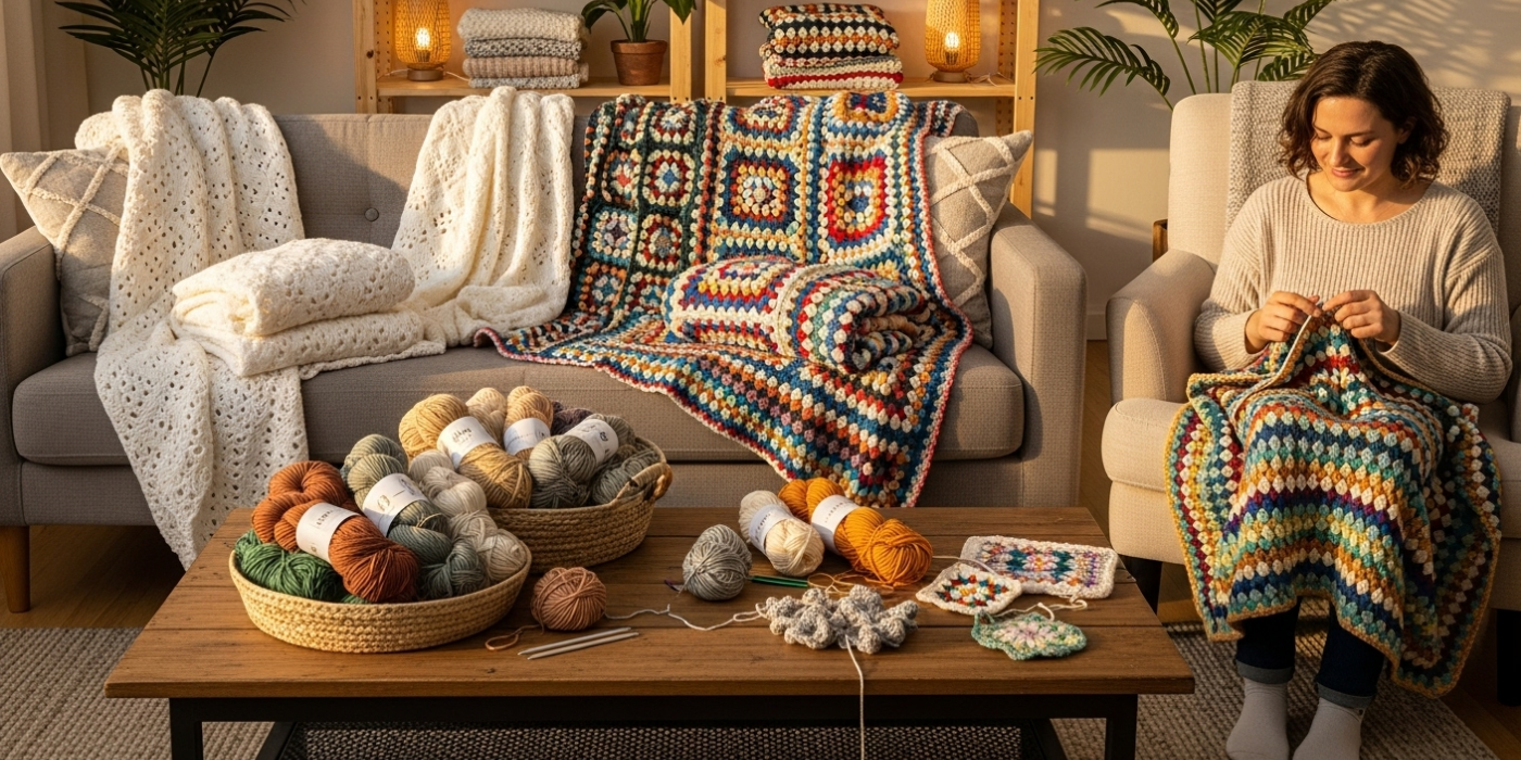 10 Free Crochet Blanket Patterns for Every Skill Level