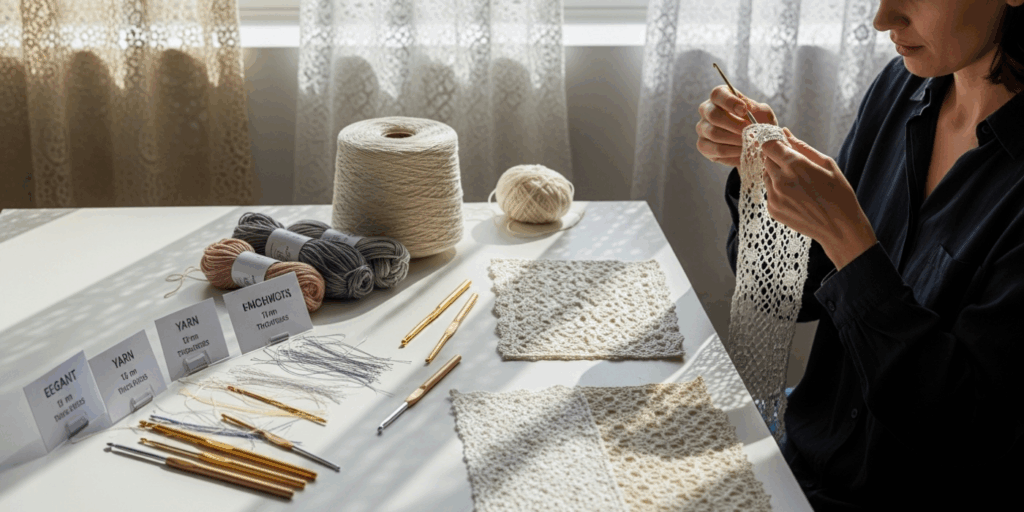 Choosing the Right Yarn and Hook_ The Secret to Airy Elegance
