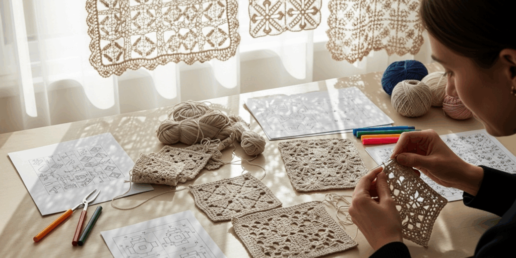 Filet Crochet_ Learn to Create and Read Custom Charts