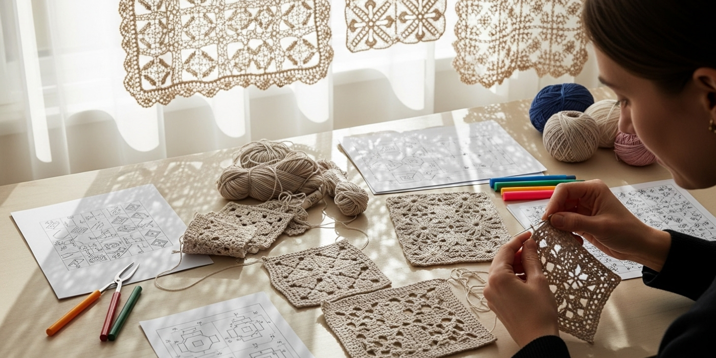 Filet Crochet_ Learn to Create and Read Custom Charts