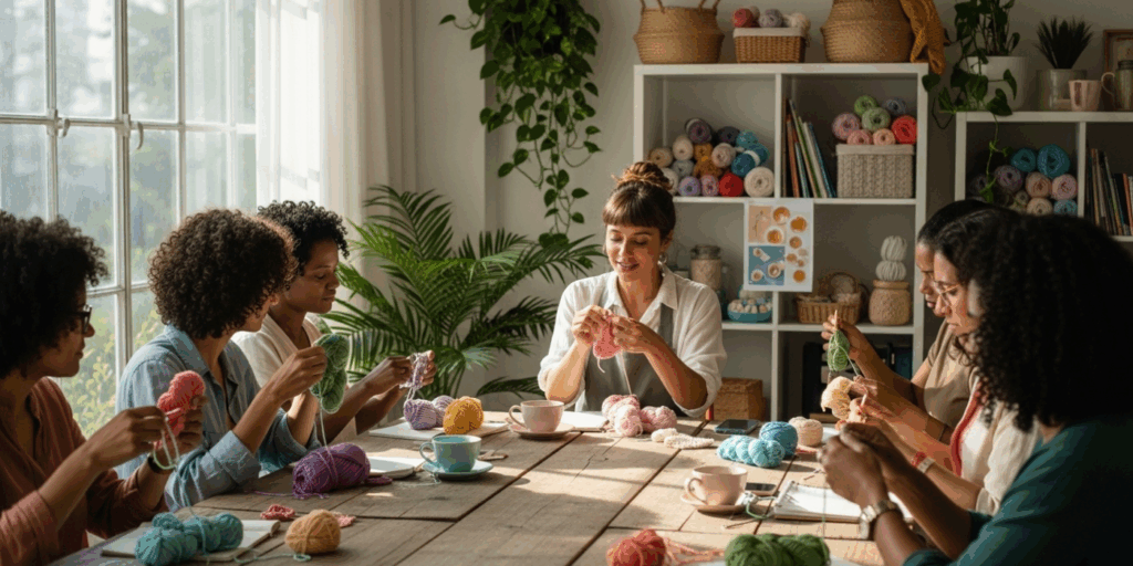 How to Host Crochet Workshops and Teach Your Skills