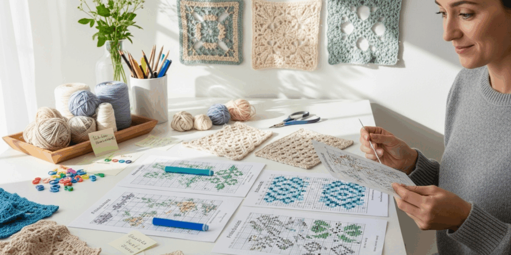 How to Read a Filet Crochet Chart (No Math Degree Required)