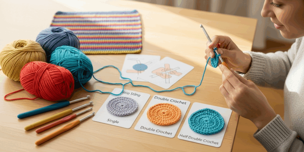 Learn the Basics_ Single, Double, and Half Double Crochet Skills