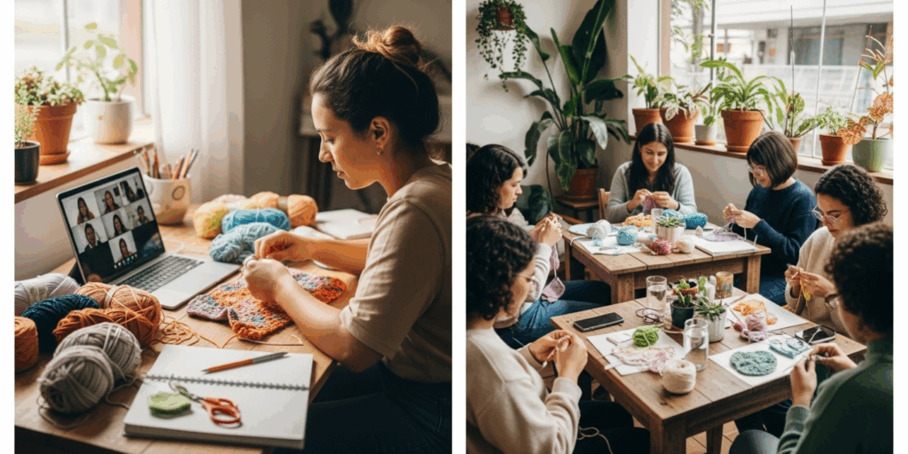 Where to Find Your Crochet Crew_ From Zoom Calls to Local Cafés