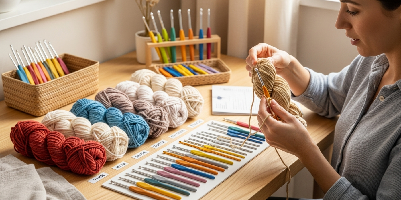 Yarn Weights and Hook Sizes Explained for New Crocheters