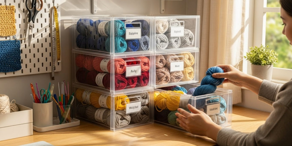 Clear, Stackable Bins_ The Small-Space MVP